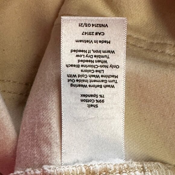 Talbots Slim Ankle Jeans Womens Size 14 Beige Cotton/Spandex EUC Classic - Picture 5 of 11